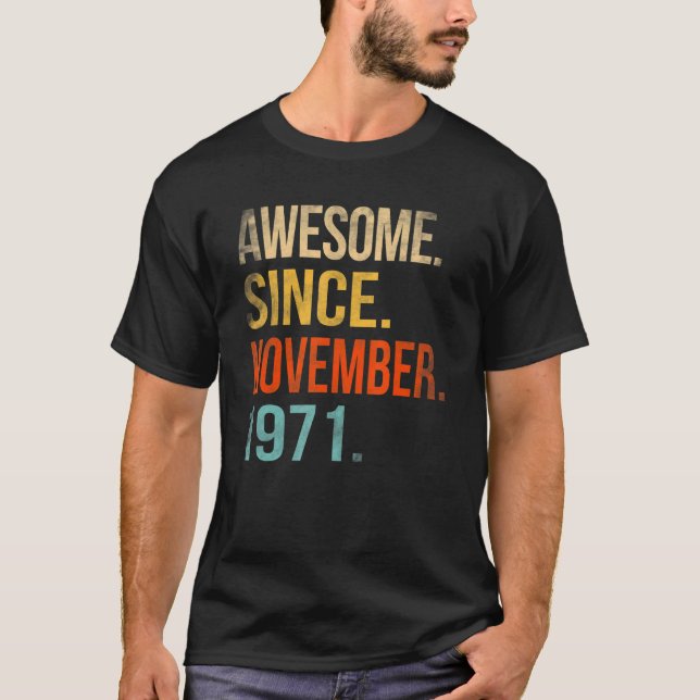 Camiseta 51° cumpleaños de 51 años de edad increíble desde  (Anverso)