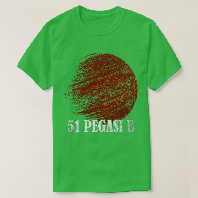 Camiseta 51 Planeta Extrasolar Pegasi B Exoplanet (Diseño del anverso)