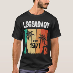 Camiseta 52º cumpleaños 1971 para hombres y mujeres