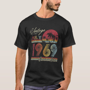 Camiseta 52º Cumpleaños Julio 1969 52 Año Cuarentena