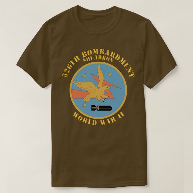 Camiseta 526º Escuadrón de Bombardeo de AAC Segunda Guerra  (Diseño del anverso)