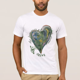 Camiseta 528 hz escritura de amor