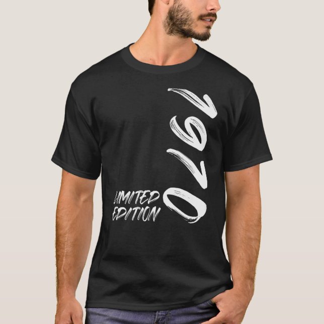 Camiseta 52.ª Damas de Nacimiento Hombres 52 Años 1970 19 (Anverso)