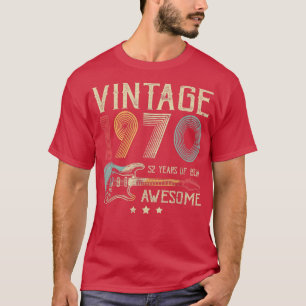 Camiseta 52.ª Nacimiento Mujeres Hombres Vintage Gui 1970
