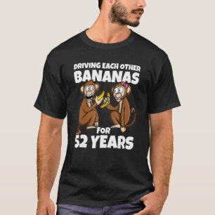 Camiseta 52.º Aniversario Boda Conduciendo El Otro Banano