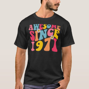 Camiseta 52.º cumpleaños increíble desde 1971 Retro 52 años