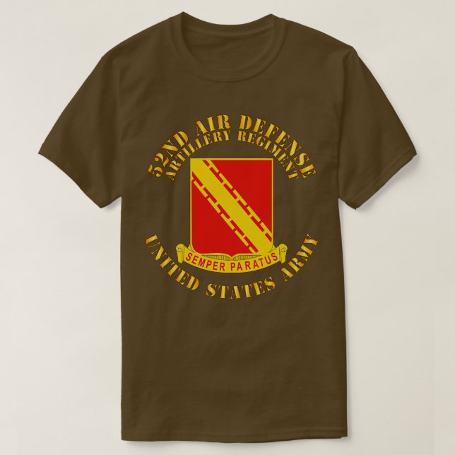 Camiseta 52.º Regimiento de Artillería de Defensa Aérea (Diseño del anverso)