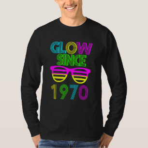 Camiseta 52.º resplandor de cumpleaños desde 1970 Vintage S