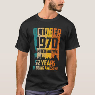 Camiseta 52 años de festividad desde octubre de 1970