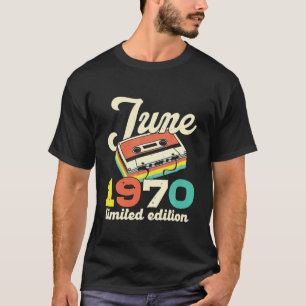 Camiseta 52 de junio de 1970 Vintage Cassette Limited