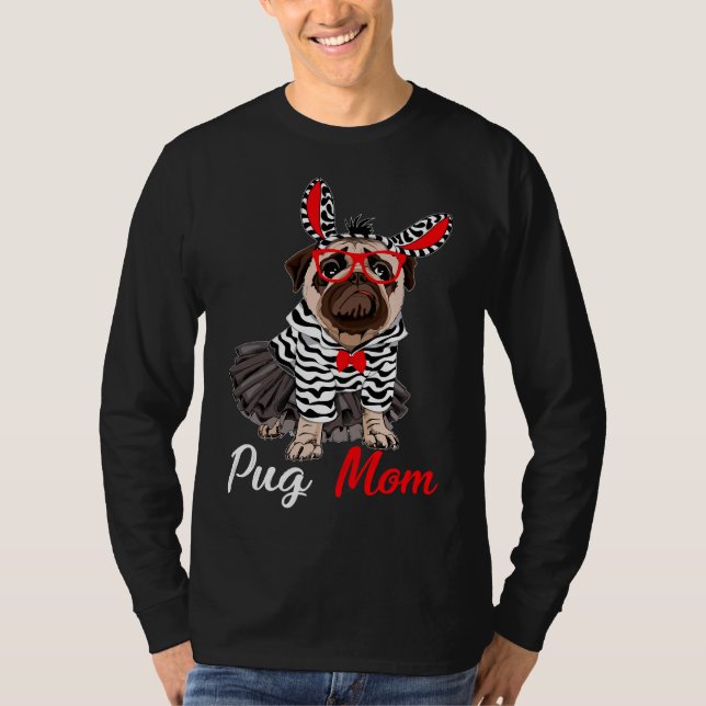 Camiseta 535 de Pug Mom Classic (Anverso)