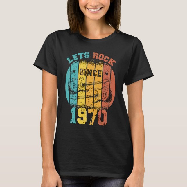 Camiseta 53.ª cosecha de cumpleaños 1970 Guit retro de 53 a (Anverso)