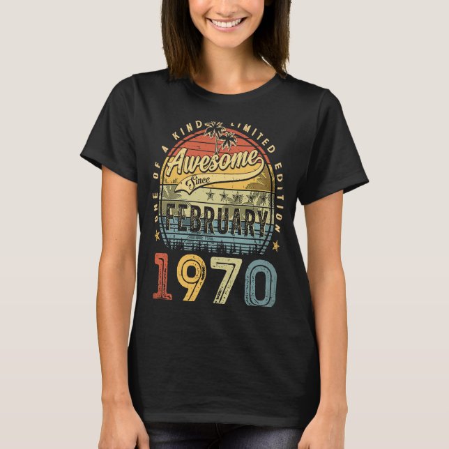 Camiseta 53.ª festividad desde febrero de 1970 53 años (Anverso)