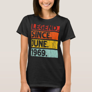 Camiseta 53.ª leyenda de cumpleaños desde junio de 1969 53 