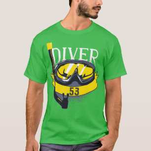 Camiseta 53.º cumpleaños Buceo Scuba 53 años