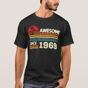 Camiseta 53.º cumpleaños increíble desde 1969 53 años de ed