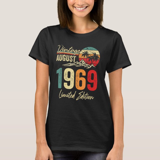 Camiseta 53 Agosto 1969 53º cumpleaños (Anverso)