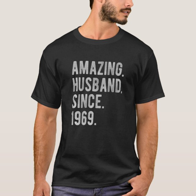 Camiseta 53 Aniversario Boda De Su Sorprendente Esposo (Anverso)