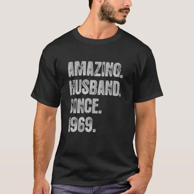 Camiseta 53° Aniversario Boda De Su Sorprendente Esposo Si (Anverso)