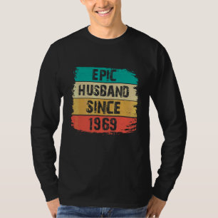 Camiseta 53° Aniversario Boda Esposo Épico desde 1969