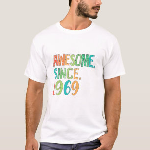 Camiseta 53 Años Chica Corazón Floral Decoración Graciosa S