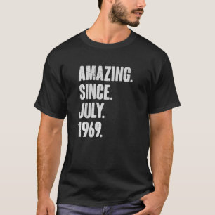 Camiseta 53 años de edad 53 años asombrosamente desde julio