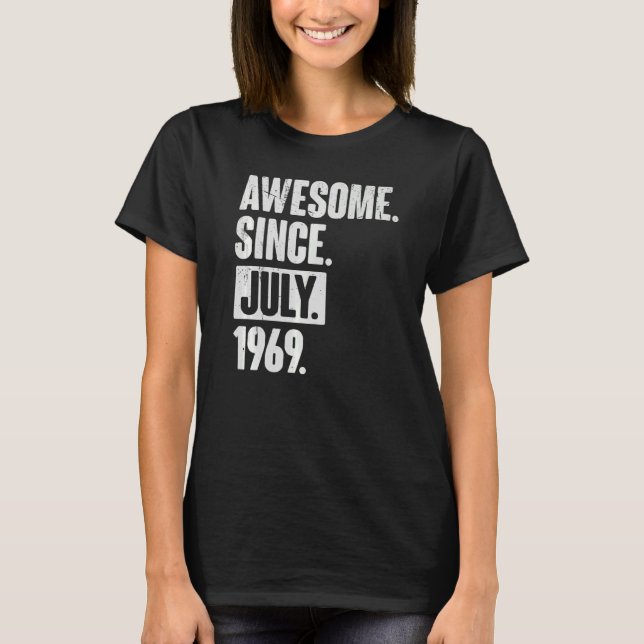 Camiseta 53 años de edad increíble desde julio de 1996 (Anverso)