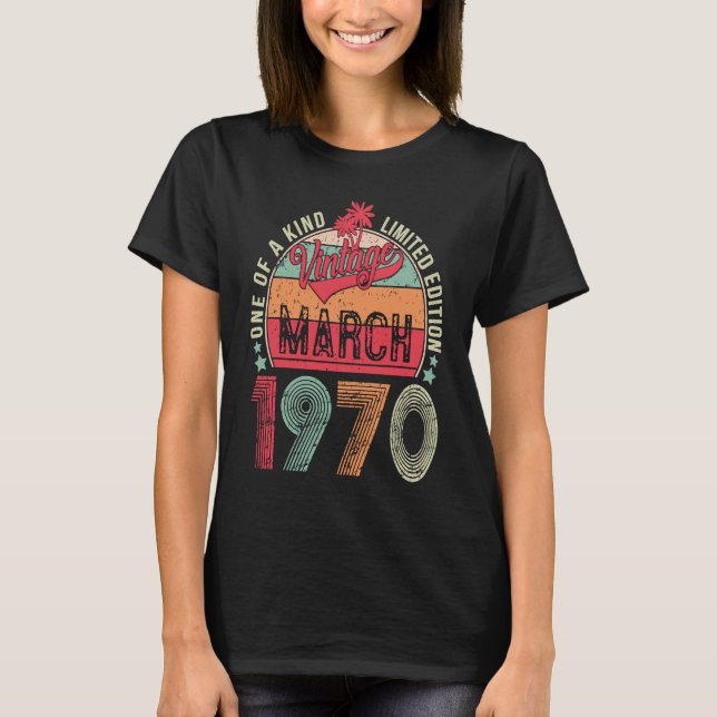 Camiseta 53 años de edad Retro de cosecha de cumpleaños 53  (Anverso)