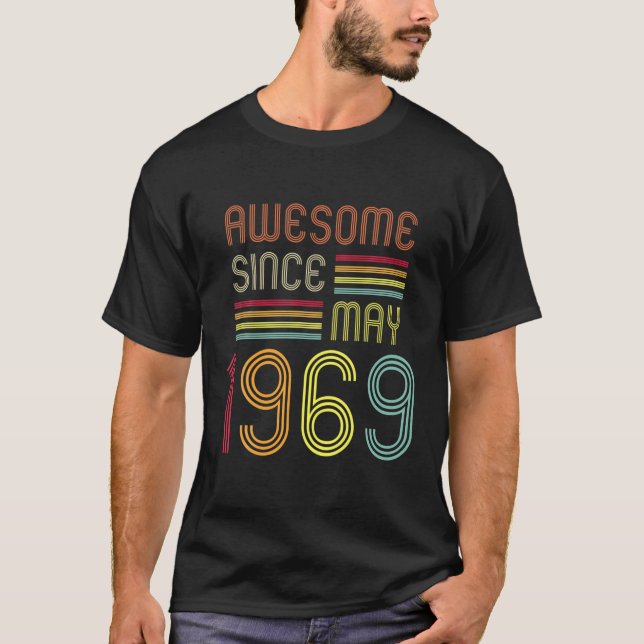 Camiseta 53 Años Sorprendente Desde Mayo De 1969 Regalos 50 (Anverso)