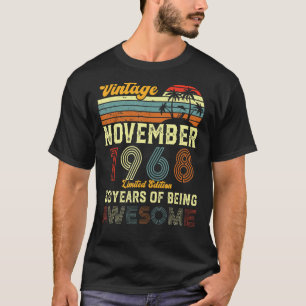 Camiseta 53 Años Vintage Noviembre 1968 Me