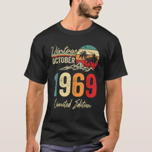 Camiseta 53 años Vintage Octubre 1969 53º cumpleaños