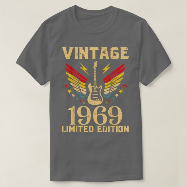 Camiseta 53 Years Old Birthday Guitar Player Guitarist 53rd (Diseño del anverso)