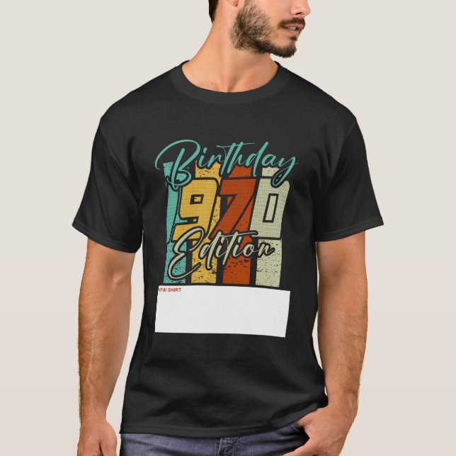 Camiseta 53Th Birthday Limited 1970 Edition Retro Fun (Anverso)