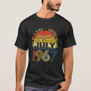 Camiseta 54ª Decoraciones De Cumpleaños Julio 1967 Hombres 