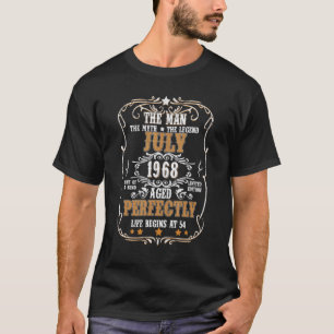 Camiseta 54º cumpleaños de la leyenda del mito del hombre j