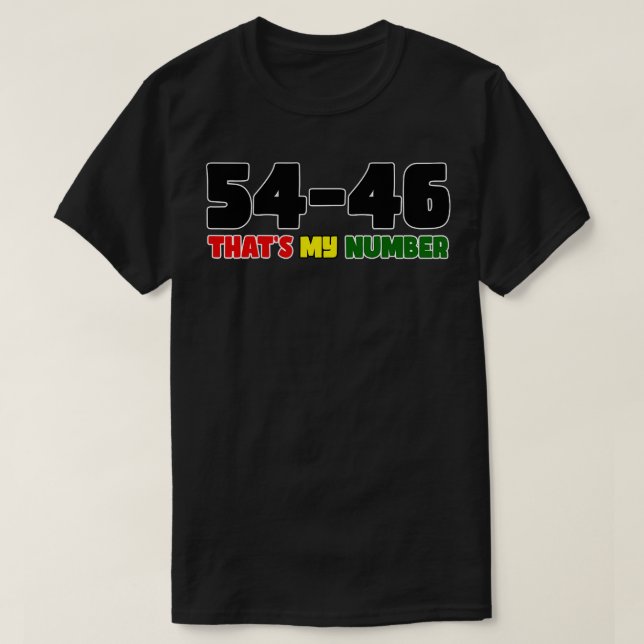 Camiseta 5446 Ese es mi número (Diseño del anverso)