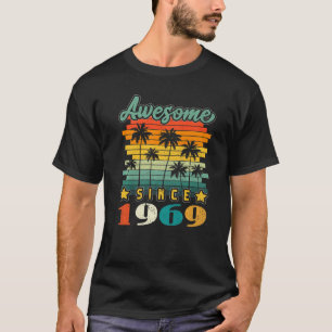 Camiseta 54.ª Vintage de cumpleaños increíble desde 1969 54
