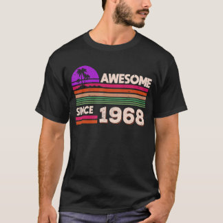 Camiseta 54.º cumpleaños de mujeres asombrosas desde 1968