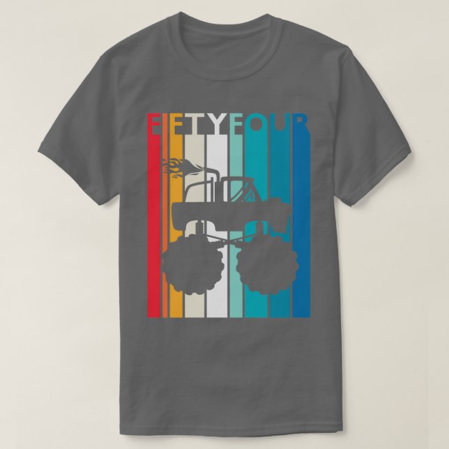 Camiseta 54.º regalo de cumpleaños Monstruo camioneta camis (Diseño del anverso)