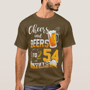 Camiseta 54 Alegres Y Cervezas A 54 Años Nacidos