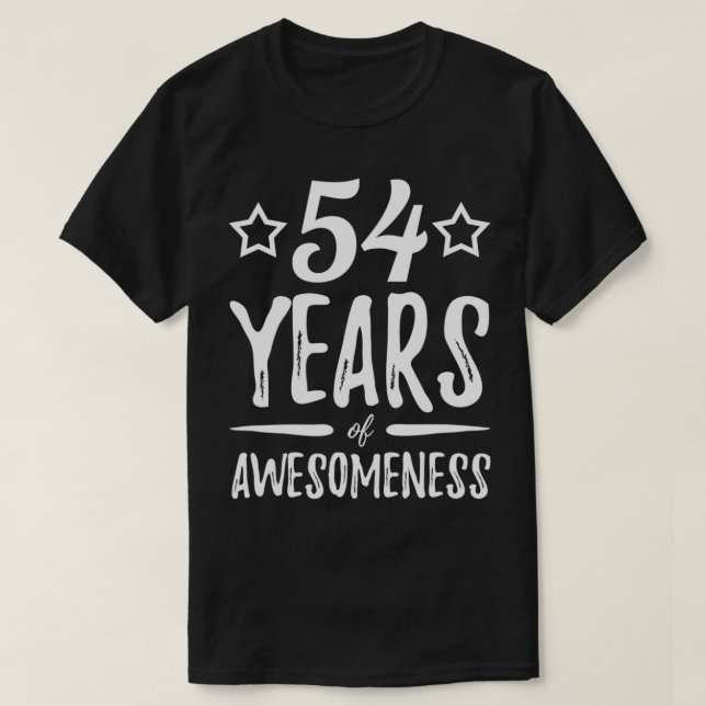Camiseta 54 años de bienestar Gracioso regalo de cumpleaños (Diseño del anverso)