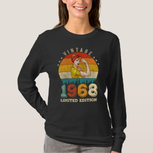 Camiseta 54 años de edad 1968 Vintage Women 54th Birthday G