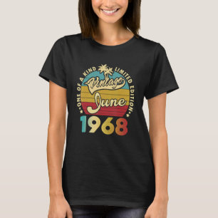 Camiseta 54 años de edad alucinante desde junio de 1968 54