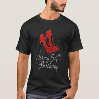 Camiseta 54 años de edad en 1968 tacones altos es mi cumple