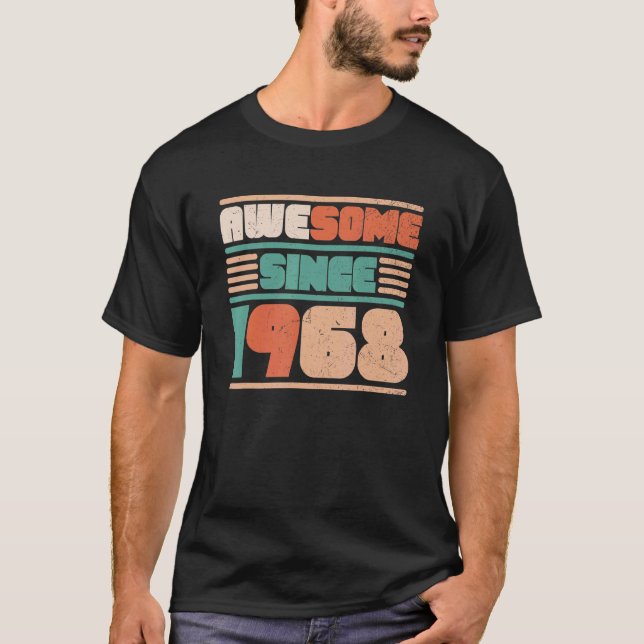 Camiseta 54 años de edad increíble desde 1968 (Anverso)