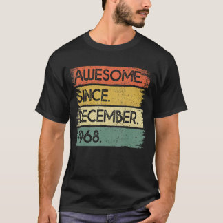Camiseta 54 años de edad increíble desde diciembre de 1968 