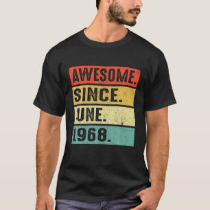 Camiseta 54 Años De Edad Increíble Desde Junio De 1968 54º 