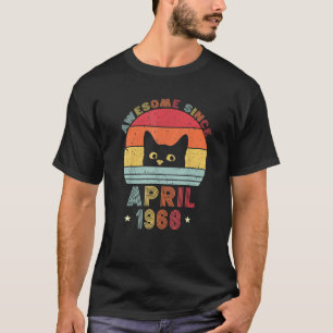 Camiseta 54 años de edad Vintage gatos 54 años alucinantes 