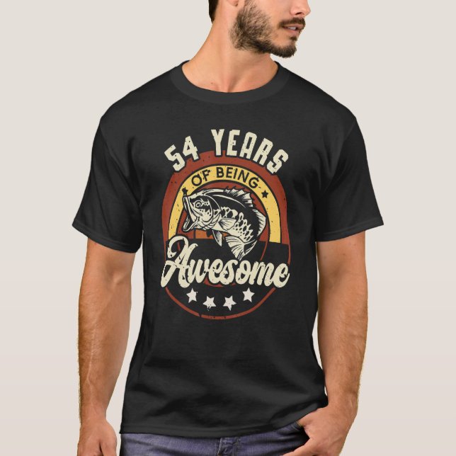Camiseta 54 Años De Ser Fantástica Fiesta De Cumpleaños De  (Anverso)