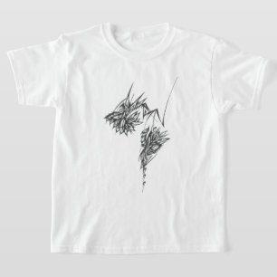 Camiseta 54 Arte Tribal Abstracto Blanco Negro Tatuaje